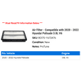 thumbnail image 2 of API ProTune B0175-Y672476 Engine Air Filter for 2020-2022 Hyundai Palisade 3.8L V6, 2 of 2