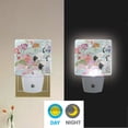 thumbnail image 2 of Yayeee LED Plug in Night Light for The Home with Auto Dusk to Dawn Light Sensors, 2 Pack, Colorful Flowers Blossoms, 2 of 6