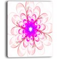 thumbnail image 2 of Perfect Fractal Flower in Light Pink - Floral Canvas Art Print, 2 of 3