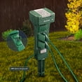 thumbnail image 4 of DEWENWILS Outdoor Power Stake Timer with Photocell, 6 Grounded Outlets, 6FT Extension Cord, Dusk to Dawn Timer for Christmas Lights, Holiday Decoration, Garden Lights, 4 of 8