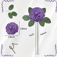 thumbnail image 3 of 25Pcs Realistic Artificial Dark Purple Dahlia and Rose Flowers with Stems, Fake Flowers for DIY Wedding Bouquets, Centerpieces, Bridal Shower and Home Decor, 3 of 6