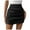 Black, variant on Shorts for Women Women's Ruched Wrap Asymmetrical Hem Skort High Waist Casual Shorts,Black S