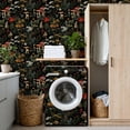 thumbnail image 4 of Peel and Stick Wallpaper Whimsical Forest Scene Mushrooms Wildflowers Rabbits Wall Mural 17.7in x 9.8ft Self Adhesive Removable Wall Paper Renter Friendly Wallpaper for Nursery Bedroom Cabinets, 4 of 8
