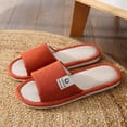 thumbnail image 1 of Chaussons d'Été pour Femmes, Antidérapants, Universels, Printemps et Automne, en Lin, Coton, 1 of 6