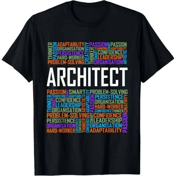 Architect Gifts Architecture Lover Student Graduation Words T-Shirt
