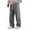 Gray, variant on Uwinwear Men's Regular Fit Straight Leg Baggy Jeans Drawstring Elastic Waist Casual Trousers Y2K Denim Pants with Pockets,Purple,XXXL