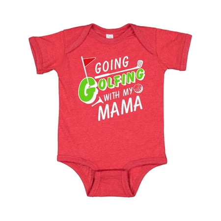 

Inktastic Going Golfing with my Mama- kids golf Gift Baby Boy or Baby Girl Bodysuit