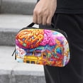 thumbnail image 2 of Vehicle Waterproof Oxford Cloth Storage Pouch Cable Organizer Cord Organizer Travel Small Bag 5.9x9.44x3.14 in, 2 of 6