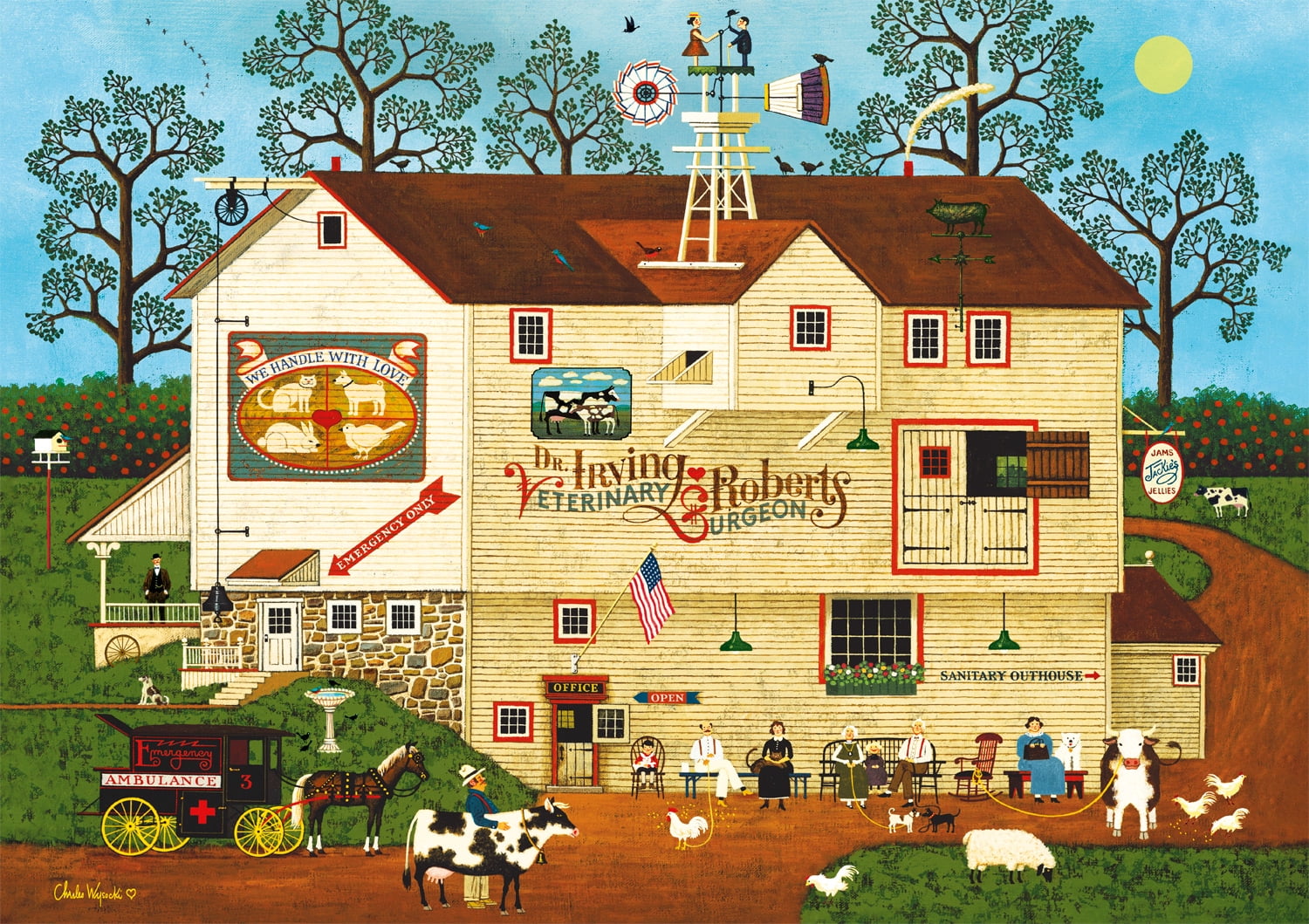 Buffalo Games 300-Piece Charles Wysocki Next! Jigsaw Puzzle