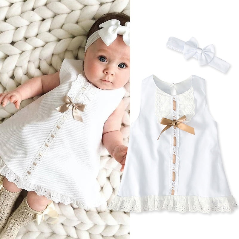 baby girl white summer dress