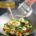 thumbnail image 2 of Stainless Steel Oil Pot Sauce Dispenser Kitchen Container Soy Bottle Bacon Grease with Strainer Convenient Metal, 2 of 6
