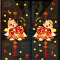 thumbnail image 5 of Gift Creative Shopwindow Ornaments Home Decoration Paste Peel Gold&Red Zodiac Dragon Year Wall Art Cartoon Dragon Decals Window Clings Chinese New Year Static Stickers 2, 5 of 8