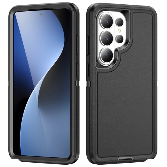 TECH CIRCLE for Samsung Galaxy S26 Ultra PC TPU Hybrid Armor Case Silicone Slim Lightweight Military Grade Heavy Duty Rugged Shockproof Anti-Scratch Protective Hard Cover for Men Women,Black