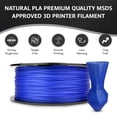 thumbnail image 4 of WYZworks PLA 1.75mm [ TRANSLUCENT BLUE ] Premium Thermoplastic Polylactic Acid 3D Printer Filament - Dimensional Accuracy +/- 0.05mm 1kg/2.2lb + [ Multiple Color Options Available ], 4 of 8