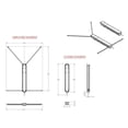 thumbnail image 2 of TACO Marine T10-3000-4 ShadeFin with White Fabric, Bag and Fixed Rod Holder Mount Kit - Black, 2 of 3