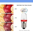 thumbnail image 6 of Ruiandsion E10 Mini LED Bulb, Red 120V AC 1W 100LM for Equipment Fault Indicator Light,Replacement,6-Pack, 6 of 9
