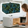 thumbnail image 2 of Whosucclay Blue Green Hibiscus Print Microwave Oven Cover, Dustproof Water Resistant Machine Protector Oil-Proof Decorative Kitchen Appliance Cover 20.9" x 15.7" x 12.4"inches-L, 2 of 7