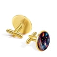 thumbnail image 3 of Galactic Space Men's Stainless Steel Cufflink Set for Dress Shirts - for Formal Events, 3 of 6