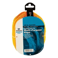 

Wellington Wellington - P2424K0050Y01 - 3/8 in. Dia. x 50 ft. L Yellow Braided Poly Rope