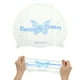 thumbnail image 5 of Gorro de natación impermeable de mariposa de silicona 1 Pc Blanco Azul, 5 of 5