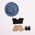 thumbnail image 4 of Ensemble d'Accessoires de Mode pour Poupée 17cm, Mini Vêtements de Poupée, Kit de Décoration pour Exposition et Tissu Doux, Style Mignon pour Fête (Poupée Non Incluse), 4 of 4