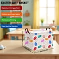 thumbnail image 2 of BOOHIT Large Easter Basket for Kids Canvas Teen Empty Gift Storage Bin Decor(Colorful), 2 of 7