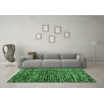 thumbnail image 3 of Ahgly Company Indoor Square Abstract Emerald Green Modern Area Rugs, 7' Square, 3 of 4