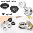 thumbnail image 3 of Vent Mesh Holes Ventilation Grilles with Easy to Install Dual Panel Screw Thread Design for 5 Wardrobe Shoe Cabinets, 3 of 4