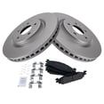 thumbnail image 2 of TRQ Front Metallic Brake Pad & Coated Rotor Kit w/Fluids for Taurus Flex Lincoln BKA24120, 2 of 6