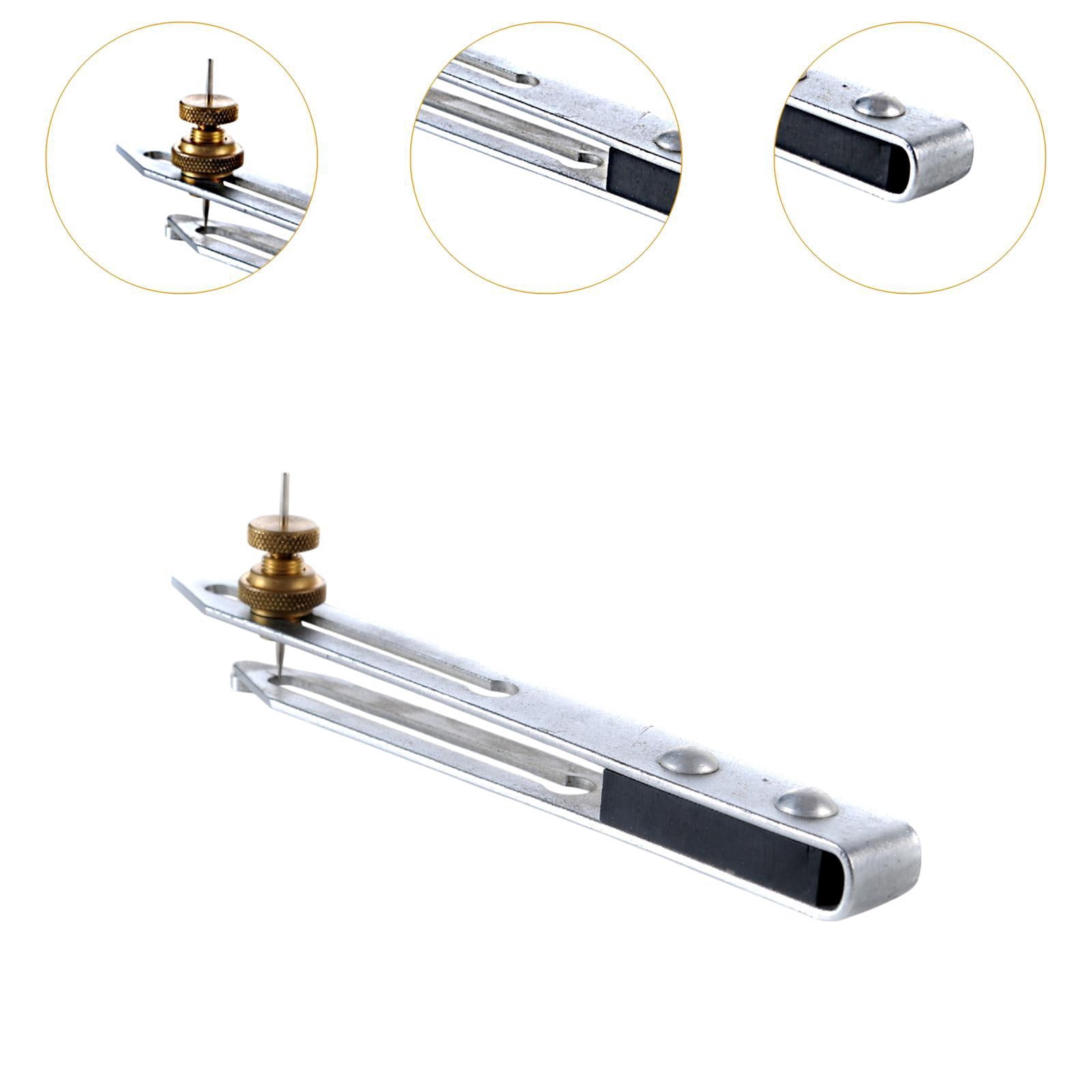 oshhni Floor Layer Mini Recess Scriber Floor Layout Compass for Plumbing Miter Cuts