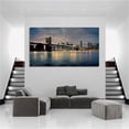 thumbnail image 4 of Brooklyn Bridge Canvas Art Landscape Picture Wall Art Framed Painting Wall Decor For Home Office Bedroom Reeady to Hang, 4 of 6