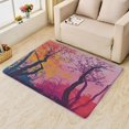 thumbnail image 2 of Tree Rugs for Living Room - Tree Rug & Home Decor, Branch Rugs for Entryway, Washable Rugs, 3x5 Area Rug, Non Slip Soft Indoor Door Mat, Pink and Yellow Carpet & Room Decorations, 2 of 7