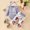 Purple, variant on TAIAOJING Kid Girl Boy Pants Sets Baby Cute Long Letter The Clothes Flowers Flares Suit Baby Autumn Coat Pants Hair Band Outfits 9-12 Months