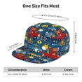 thumbnail image 6 of Haiem Vehicles Cartoon with Funny Drivers Classic Snapback Cap Flat Bill Hat Baseball Cap Adjustable Size Cotton Dad Hat, 6 of 9