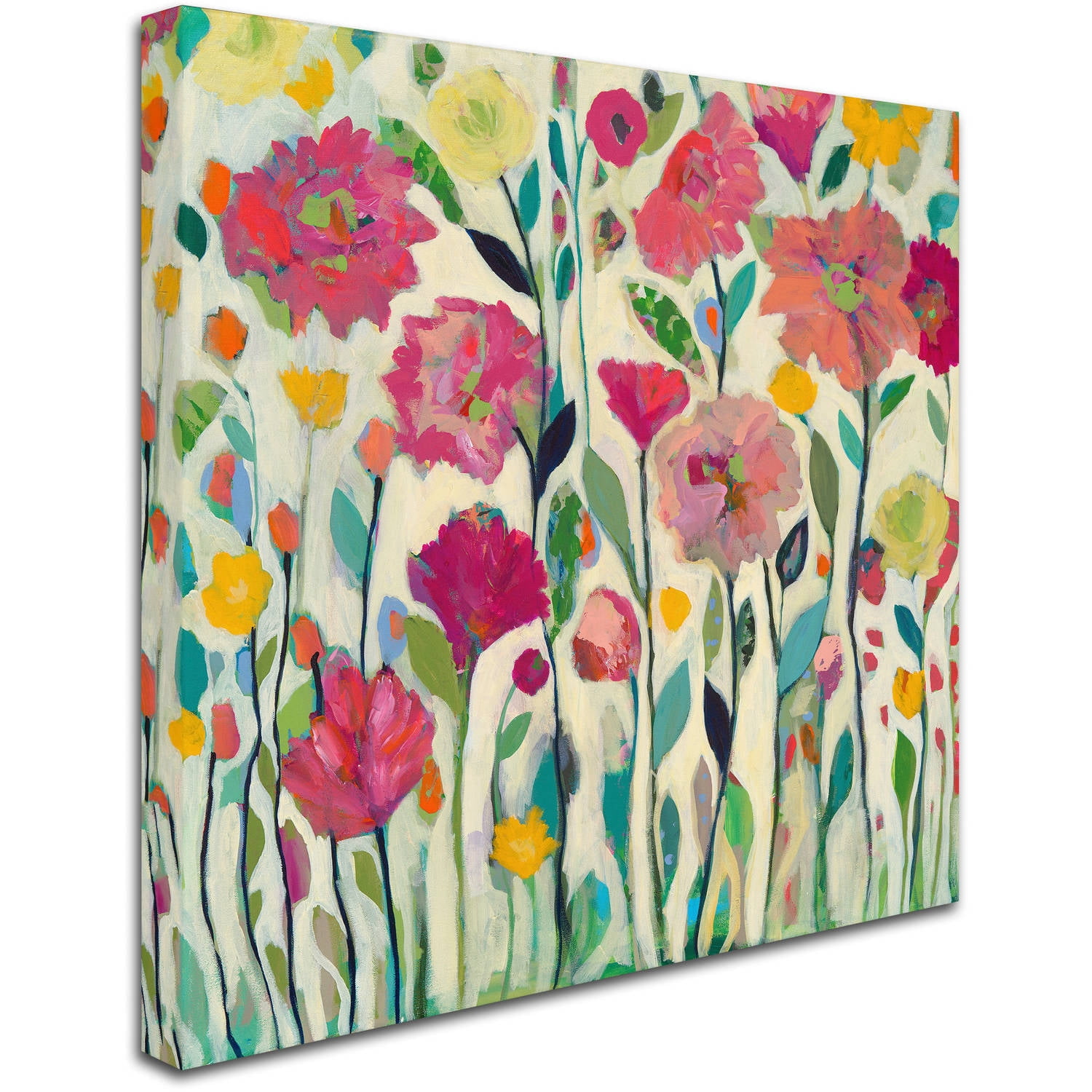 Trademark Fine Art "She Lived In Full Bloom II" Canvas Art by Carrie Schmitt