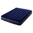 Intex Dura Beam Downy Air Mattress, Built-In Pump, Queen Size, Pack of 2, Gray, 60x80x10