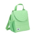 thumbnail image 5 of BUILT Insulated Reusable Polyester Kids Lunch Box Puffer Bag with Side Pocket, Green, 5 of 8