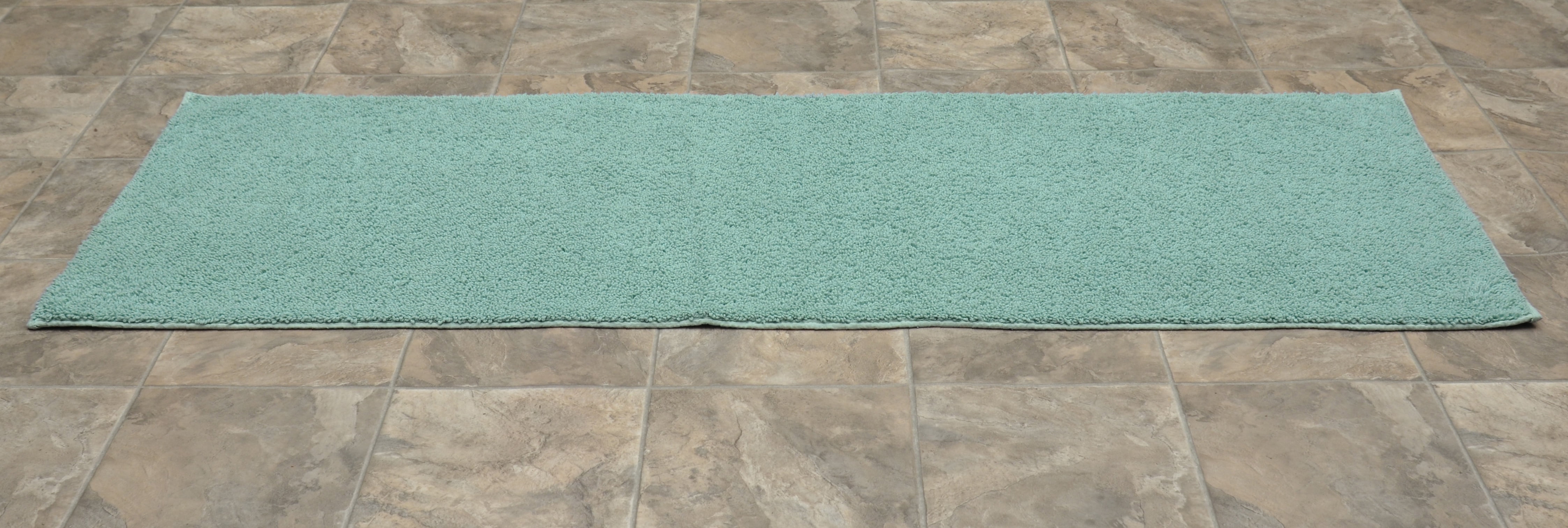 Garland Rug Classic Cotton Sea Foam Bathroom Runner, 22" x 60"