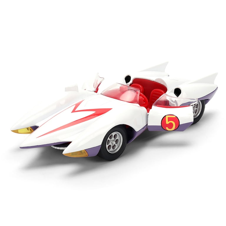 Mach 5 White with Red Stripes and Interior 