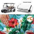 thumbnail image 5 of Yuyamidu Tropical Hibiscus Golf Cart Seat Covers Palm Leaves Golfcart Seat Cover with Pockets Universal Golf Cart Seat Towel Blanket Club Car Cushion Covers Accessories, 5 of 7