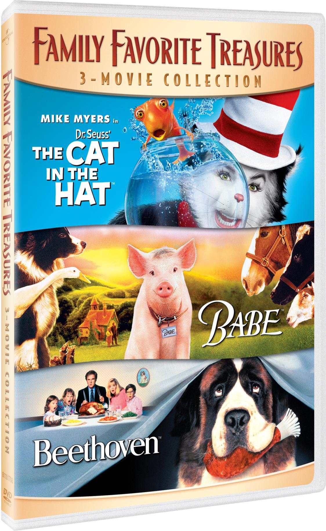 Family Favorite Treasures (Dr. Seuss' The Cat in the Hat / Babe / Beethoven) (DVD), Family, Universal