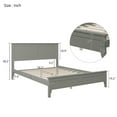 thumbnail image 2 of 3 Piece Bedroom Furniture Sets with Full Bed Frame, 2-Drawer Nightstand and 7-Drawer Chest, for Teens and Adults, Gray, 2 of 9