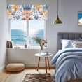 thumbnail image 6 of Valances for Windows Ocean Starfish Blue Coral Rod Pocket Short Curtain for Bathroom Living Room Bedroom Watercolor Underwater World 1 Panel 42x12in, 6 of 9