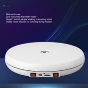 BIMZUC 10‑inch 55‑lb Electric Rotating Display Stand with Integrated LED Light – 360° Turntable for Jewelry, Watches & Product Video