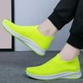 thumbnail image 3 of Mepaouo Mens Walking Shoes Lightweight Mesh Running Slip on Fashion Tennis Sneakers Knit Casual Flats, 3 of 7