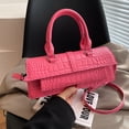 thumbnail image 1 of Bolso bandolera casual Bolso Monederos Mujer Gran capacidad PU Rosa sólido, 1 of 8