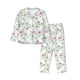 thumbnail image 1 of Fotbe Lilies Flowers Conjunto de Pijama de Manga Larga para Mujer con Estampado, Ropa de Dormir de 2 Piezas, Conjunto de Casa Suave y Cómodo con Bolsillos-XX-Large, 1 of 7