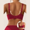 thumbnail image 6 of Tsesme Lace Bras for Women No Underwire Push up Mininizers Spaghetti Strap Lifting Deep V-Neck Bras, 6 of 7