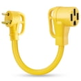 thumbnail image 1 of Adaptador de enchufe RV Kohree de 30 A macho a 50 A hembra, 125 V/3750 W, 1 of 7