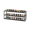 thumbnail image 4 of Detachable Shoe Rack Steel Shelves Espresso Finish Metal Pipes Non Woven Fabric Shoe Shoe Tower, 4 of 7